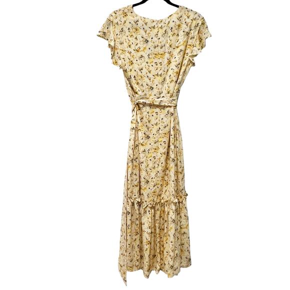 Lauren Ralph Lauren Women's Floral Georgette Flutter-Sleeve Dress Size 6 NWT - Picture 6 of 12